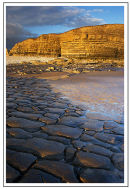 Cliffs at sunset